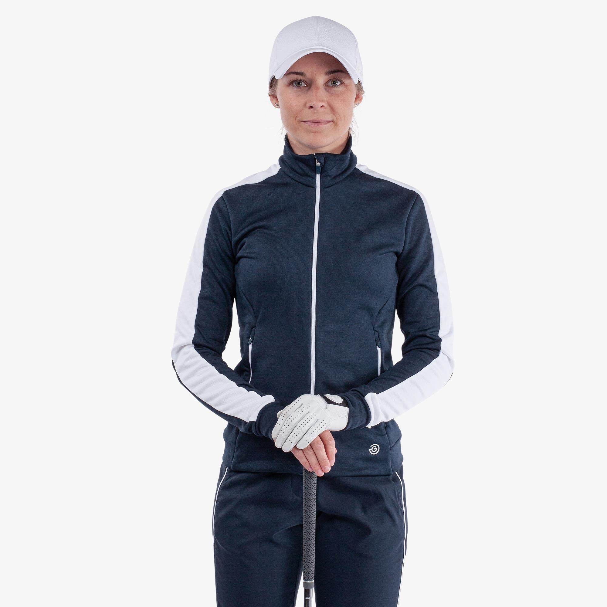 Galvin Green Dixie Insula Ladies Golf Mid Layer Navy/White